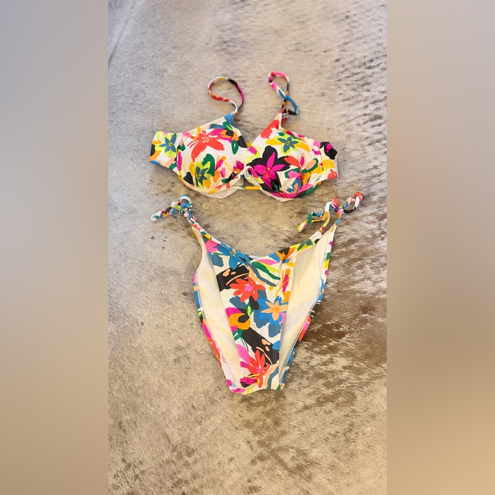 Target  Colorful Floral  Bikini Set